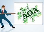 Aoa Currency Indicates Exchange Rate And Broker Stock Photo