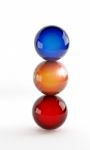 Three Glossy Balls Stock Photo