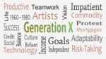 Generation X Word Cloud Concept With Great Terms Such As Now Stock Photo