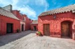 Santa Catalina Monastery, Arequipa, It's The Most Important Reli Stock Photo