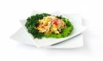 A Salad Of Corn And Chinese Cabbage Stock Photo