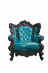 Luxury Leather Armchair Stock Photo