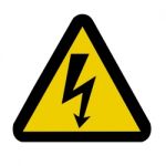 High Voltage Warning Sign Stock Photo