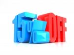 Percentage Offer Sign Stock Photo