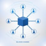 Blockchain Technology Concept Stock Photo