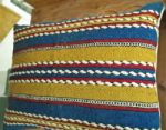 Vintage Handwoven Pillowcase With Handmade Embroidery Stock Photo