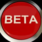 Beta Button Shows Development Or Demo Version Stock Photo