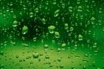 Raindrops On Glass Stock Photo