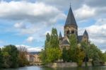 View Of Temple Neuf In Metz Lorraine Moselle France Stock Photo