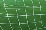 Artificial Grass Soccer Field Stock Photo