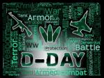 D-day Words Represents Operation Overlord And France Landings Stock Photo