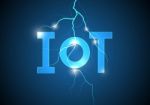 Internet Of Things Technology Lightning Abstract Background Stock Photo