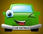 Car Ratings Indicates Transport Appraisal And Classification Stock Photo