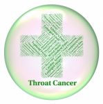 Throat Cancer Represents Malignant Growth And Cancers Stock Photo