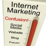 Internet Marketing Confusion Meter Stock Photo