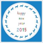 Happy New Year 2015 Greeting Card19 Stock Photo