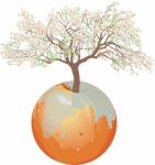 Earth - Apple Tree Stock Photo