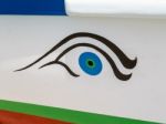 La Cala De Mijas, Andalucia/spain - May 6 : Eye Symbol On A Span Stock Photo