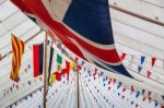 Goodwood, West Sussex/uk - September 14 : Flags And Bunting In A Stock Photo