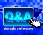 Q And A Shows World Wide Web And Net Stock Photo