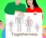 Family Togetherness Indicates Blood Relation And Children Stock Photo