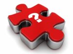 Question Mark On Jigsaw Puzzle Stock Photo