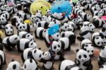 Chiang Mai, Thailand - March 19, 2016  : 1600 Pandas World Tour In Thailand By Wwf At Tha-pae Gate Stock Photo