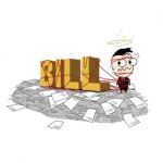 A Lot Of Bills Is Mountain Hight Stock Photo