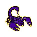 Scorpion With Stinger Mascot Stock Photo