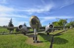 Ilyushin Il-28 In A Aircraft Cemetery Stock Photo