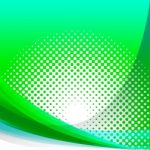 Dotted Green Wave Background Shows Dotted Pattern Or Abstract De Stock Photo