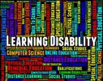 Learning Disability Words Represents Special Needs And Disabled Stock Photo