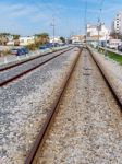 Faro, Southern Algarve/portugal - March 7 : View Of The Railway Stock Photo