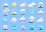 Weather Icon Set Stock Photo