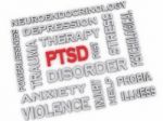 3d Image Ptsd - Posttraumatic Stress Disorder Issues Concept Wor Stock Photo