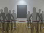 3d Gallery Display Stock Photo