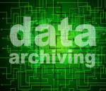 Data Archiving Shows Library Catalog And Backup Stock Photo