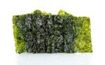 Dried Seaweed Isolated On The White Background Stock Photo