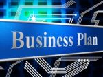 Business Plan Shows Project Plans And Formula Stock Photo