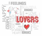 Lovers Words Indicates Affection Compassion And Togetherness Stock Photo