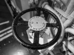 Pressure Control Wheel On Hms Belfast Stock Photo