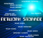 Network Storage Represents Global Communications And Computers Stock Photo