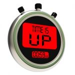 Time Is Up Message Meaning Deadline Reached Stock Photo