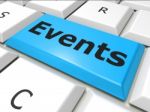 Events Www Indicates World Wide Web And Happening Stock Photo