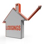 Lodgings House Shows Accommodation Or Residency Vacancy Stock Photo