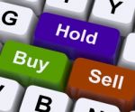 Buy Hold And Sell Keys Stock Photo