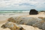 Waves And Beach At Snapper Rock, New South Wales Stock Photo