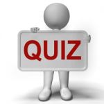 Quiz Sign Meaning Test Exam Or Examination Stock Photo