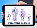 Parenting Classes Means Mother And Baby And Child Stock Photo