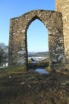 Archway In The Snow Stock Photo